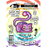 Visible Image - Alice in Wonderland Collection - Clear Acrylic Stamps - The Cheshire Cat