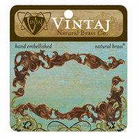 Vintaj Metal Brass Company - Metal Embellishments - Corners - Scrolled Ornate