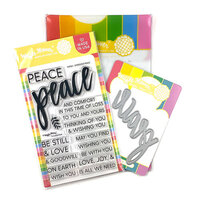 Waffle Flower Crafts - Craft Dies and Clear Photopolymer Stamp Set - Oversized Peace
