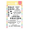 Waffle Flower Crafts - Hope Collection - Clear Photopolymer Stamps - Caring Hands Sentiments