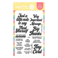 Waffle Flower Crafts - Clear Photopolymer Stamps - Personal Sentiments