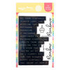 Waffle Flower Crafts - Clear Photopolymer Stamps - Labelmaker Rainbows