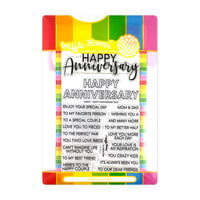 Waffle Flower Crafts - Clear Photopolymer Stamps - Happy Anniversary Duo