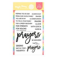 Waffle Flower Crafts - Clear Photopolymer Stamps - Oversized Prayers