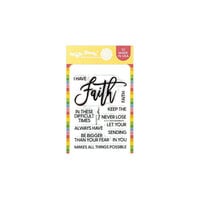 Waffle Flower Crafts - Clear Photopolymer Stamps - Faith Sentiments