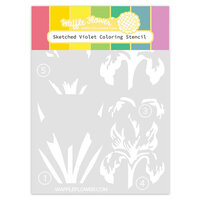 Waffle Flower Crafts - Stencils - Sketched Iris