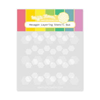 Waffle Flower Crafts - Stencils - Hexagon Layering Duo