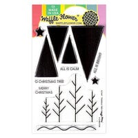 Waffle Flower Crafts - O Christmas Tree Collection - Clear Photopolymer Stamps - Triangle Trees