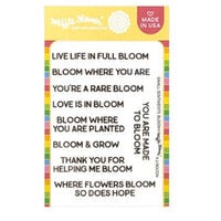 Waffle Flower Crafts - Clear Photopolymer Stamps - Small Sentiments Bloom