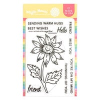 Waffle Flower Crafts - Clear Photopolymer Stamps - Sketched Aster