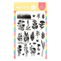 Waffle Flower Crafts - Clear Photopolymer Stamps - Wild Flower Silhouettes