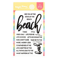 Waffle Flower Crafts - Beach Days Collection - Clear Photopolymer Stamps - Oversized Beach
