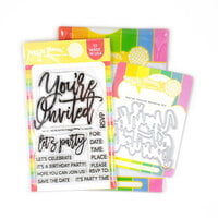 Waffle Flower Crafts - Craft Dies and Clear Photopolymer Stamp Set - You're Invited