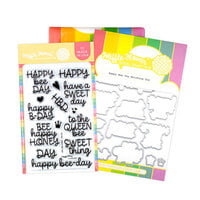 Waffle Flower Crafts - Craft Dies and Clear Photopolymer Stamp Set - Happy Bee Day