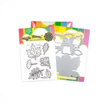 Waffle Flower Crafts - Give Thanks Collection - Craft Dies and Clear Photopolymer Stamp Set - Multiple Fall Leaves
