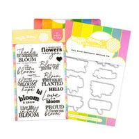 Waffle Flower Crafts - Craft Dies And Clear Photopolymer Stamp Set - Full Bloom Sentiments