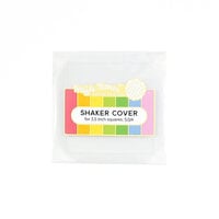 Waffle Flower Crafts - Flat Shaker Cover - Square - 3.5 x 3.5 - 5 Pack