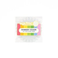 Waffle Flower Crafts - Flat Shaker Cover - Circle - 3 x 3 - 10 Pack