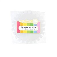 Waffle Flower Crafts - Flat Shaker Cover - Circle - 4.25 x 4.25 - 5 Pack