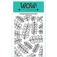 WOW! - Clear Photopolymer Stamps - Foliage Background Outline