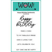 WOW! - Clear Photopolymer Stamps - Happy Bday Sentiments