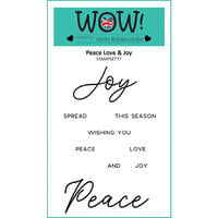 WOW! - Clear Photopolymer Stamps - Peace Love And Joy