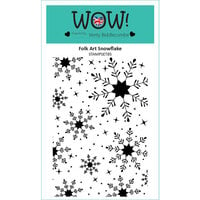 WOW! - Clear Photopolymer Stamps - Folk Art Snow Flake