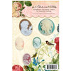 Websters Pages - Postcards from Paris Collection - Silhouettes - Self Adhesive Decorative Cameos