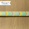 Websters Pages - Composition and Color Collection - Designer Ribbon - Lime Arrows - 25 Yards