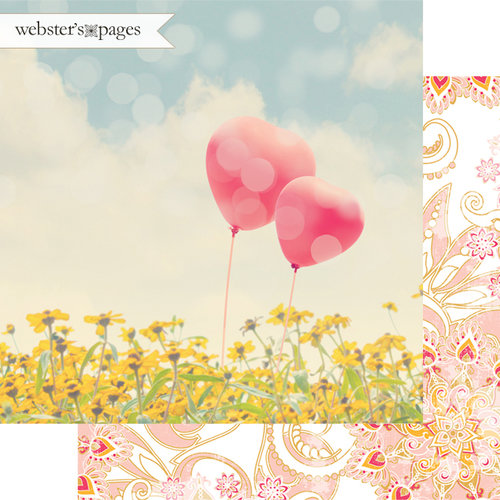 Websters Pages - Dream in Color Collection - 12 x 12 Double Sided Paper - A Great Pair