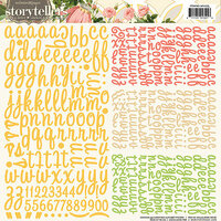 Websters Pages - Park Drive Collection - Storytellers - 12 x 12 Alphabet Cardstock Stickers