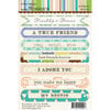 Websters Pages - Best Friends Collection - Cardstock Stickers - Mini Messages - Sentiments