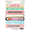 Websters Pages - Happy Collection - Cardstock Stickers - Sentiments