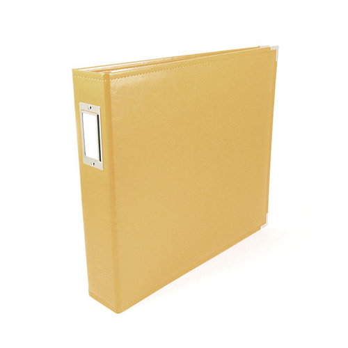 We R Memory Keepers - Classic Leather - 8.5x11 - Three Ring Albums - Buttercup