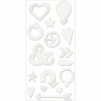 We R Memory Keepers - Shine Collection - Acrylic Shape Stickers
