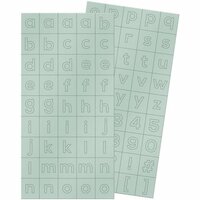 We R Memory Keepers - Shine Collection - Alpha Block Plastic Stickers - Alphabet