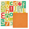 We R Memory Keepers - 72 and Sunny Collection - 12 x 12 Double Sided Paper - Alphabet, CLEARANCE