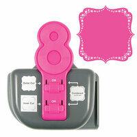 We R Memory Keepers - Lucky 8 Punch - Border and Corner Punch - Floral Burst