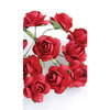 Zva Creative - 5/8 Inch Paper Roses - Bulk - Classic Red, CLEARANCE