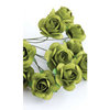 Zva Creative - 5/8 Inch Paper Roses - Bulk - Olive, CLEARANCE