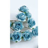 Zva Creative - 5/8 Inch Paper Roses - Bulk - Soft Blue, CLEARANCE