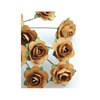 Zva Creative - 7/8 Inch Paper Roses - Bulk - Ginger, CLEARANCE