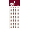 Zva Creative - Self-Adhesive Pearls - Basic Lines - .5 cm - Chocolate, CLEARANCE